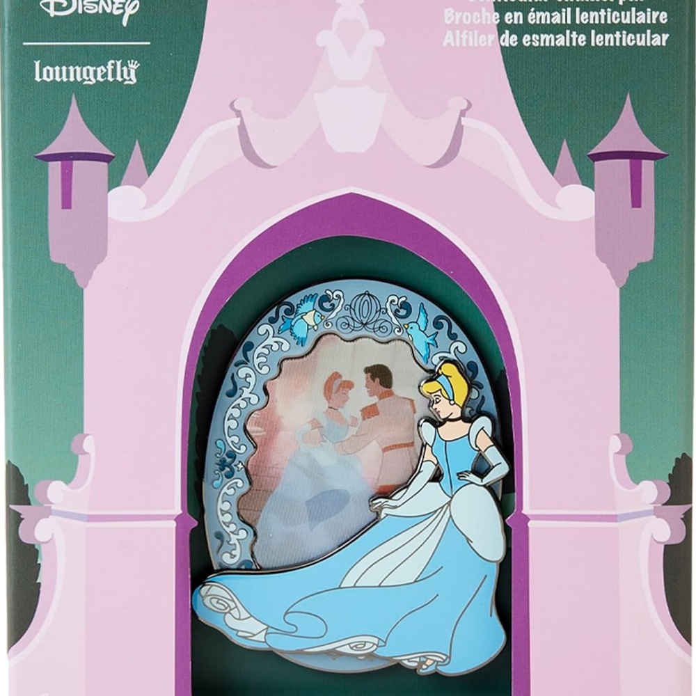 Loungefly Disney Cinderella Lenticular 3" Collectors Box Pin